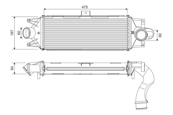 Intercooler VALEO 818390