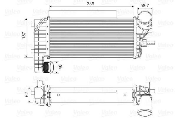Intercooler VALEO 818604
