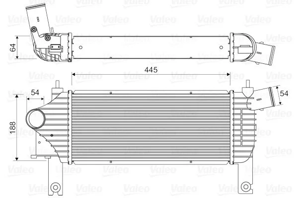 Intercooler VALEO 818608