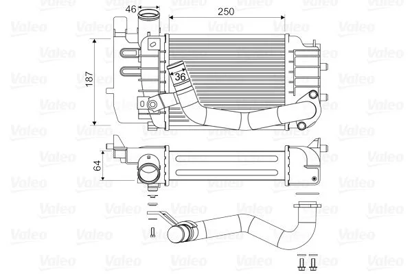 Intercooler VALEO 818655