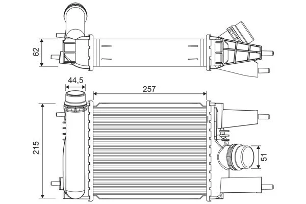 Intercooler VALEO 822916