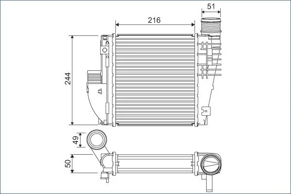 Intercooler VALEO 822927