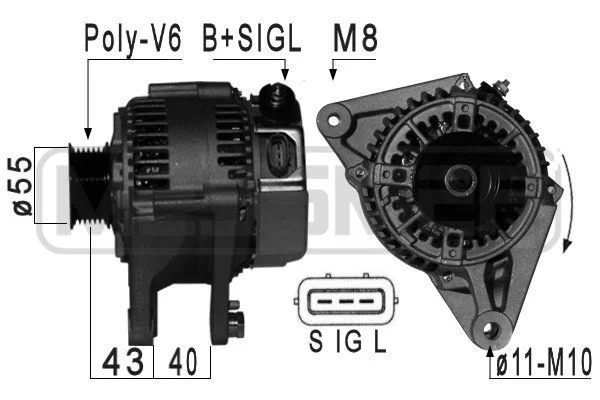 Alternador ERA 209003A