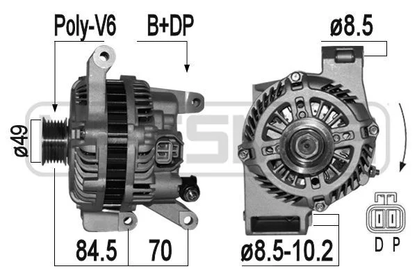 Alternador ERA 209358A