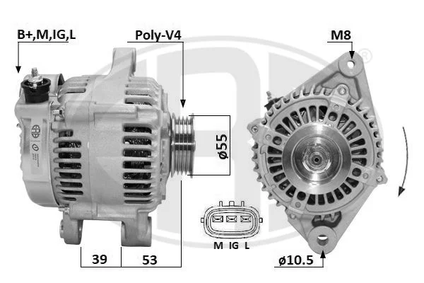 Alternador ERA 209673A