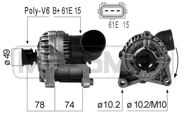 Alternador ERA 210164A