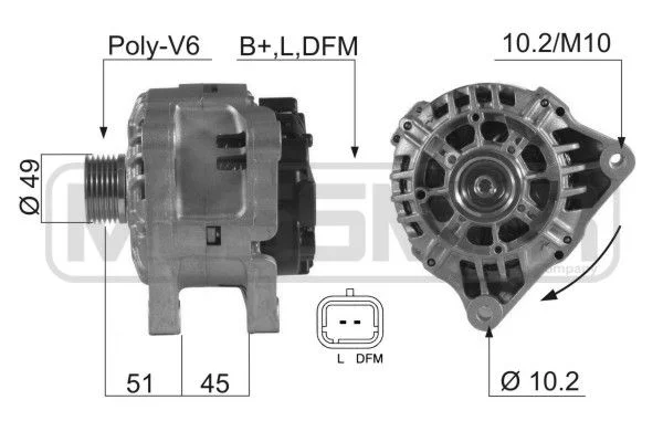 Alternador ERA 210545A