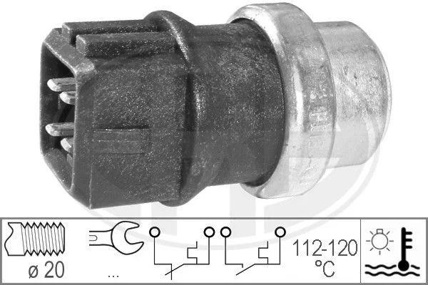 Interruptor de Temperatura, ventoinha do radiador ERA 330164