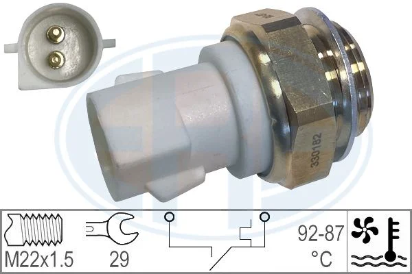 Interruptor de Temperatura, ventoinha do radiador ERA 330182
