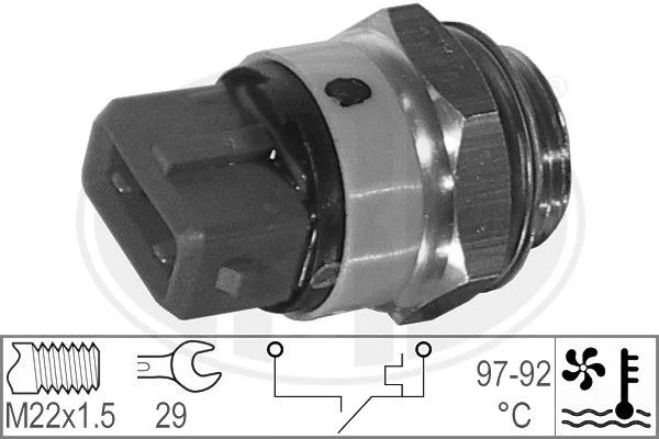Interruptor de Temperatura, ventoinha do radiador ERA 330188
