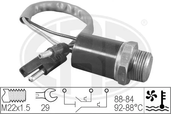 Temperature Switch, radiator fan ERA 330201