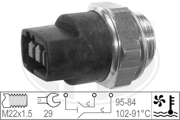 Temperature Switch, radiator fan ERA 330268