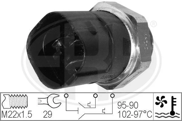 Interruptor de Temperatura, ventoinha do radiador ERA 330280