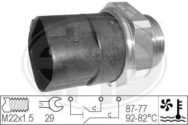 Interruptor de Temperatura, ventoinha do radiador ERA 330283