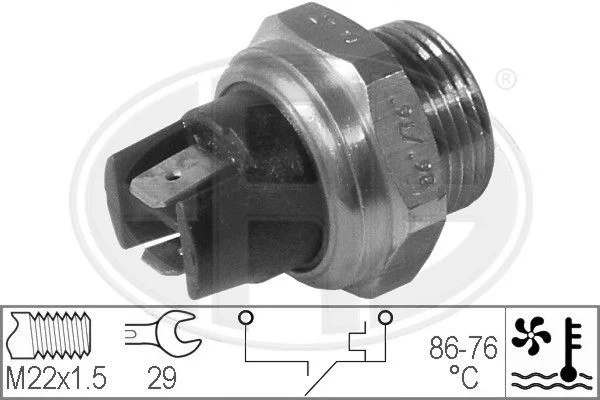 Interruptor de Temperatura, ventoinha do radiador ERA 330292