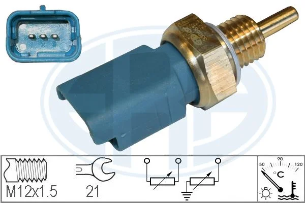 Sensor, temperatura do líquido de refrigeração ERA 330551