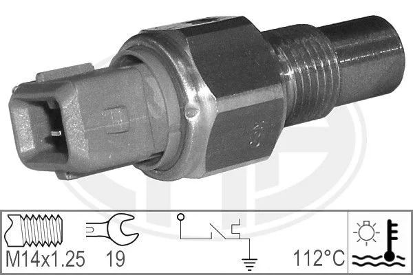 Interruptor de temperatura, lâmpada de aviso de refrigeração ERA 330556