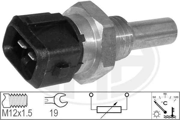 Sensor, temperatura do líquido de refrigeração ERA 330583