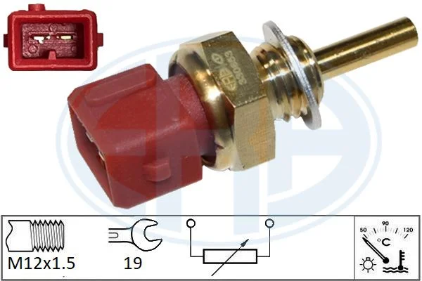 Sensor, temperatura do líquido de refrigeração ERA 330653