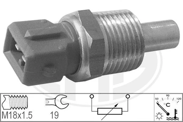 Sensor, temperatura do líquido de refrigeração ERA 330656