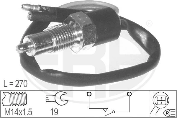 Interruptor, luz de marcha-atrás ERA 330762