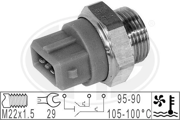 Interruptor de Temperatura, ventoinha do radiador ERA 330781