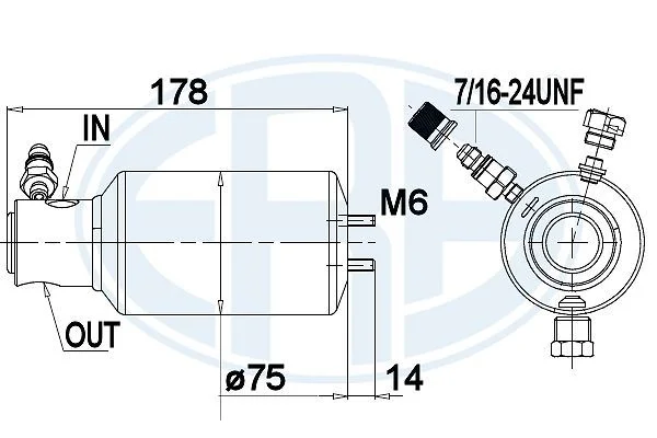 Dryer, air conditioning ERA 668009