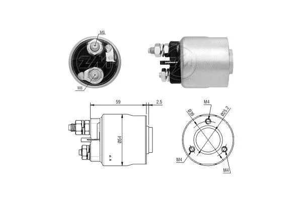 Solenoid Switch, starter ERA ZM1493