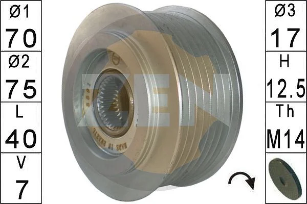 Alternator Freewheel Clutch ERA ZN5591