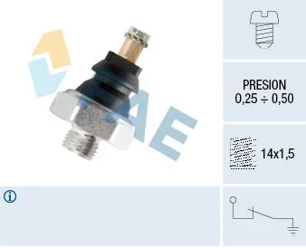 Interruptor de pressão de óleo FAE 10250