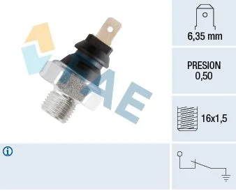 Interruptor de pressão de óleo FAE 11270