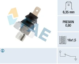 Interruptor de pressão de óleo FAE 11630
