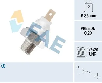 Interruptor de pressão de óleo FAE 11700