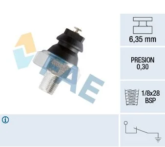 Interruptor de pressão de óleo FAE 12240