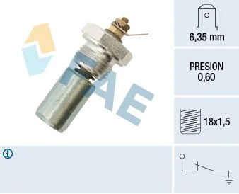 Interruptor de pressão de óleo FAE 12260
