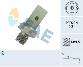 Interruptor de pressão de óleo FAE 12350