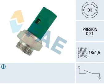 Interruptor de pressão de óleo FAE 12490