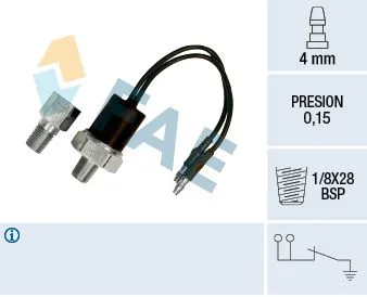 Interruptor de pressão de óleo FAE 12540