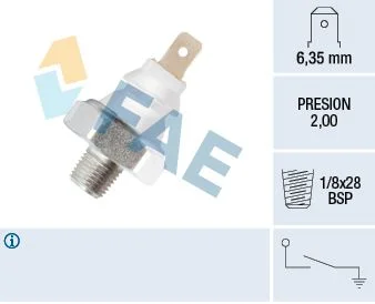 Interruptor de pressão de óleo FAE 12940