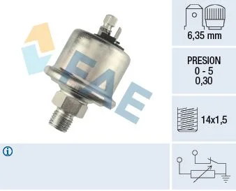 Sensor, pressão de óleo FAE 14560