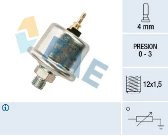 Sensor, pressão de óleo FAE 14730