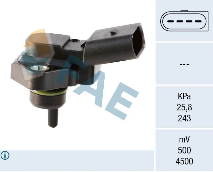 Sensor, pressão do turbo FAE 15030