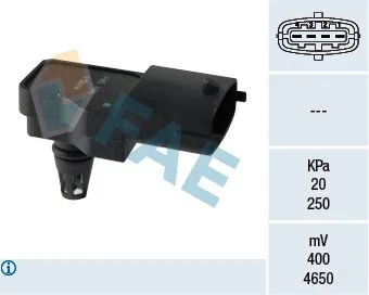 Sensor, pressão do turbo FAE 15044