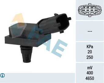 Sensor, pressão do coletor de admissão FAE 15111