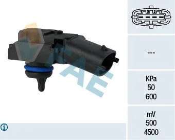 Sensor, pressão do coletor de admissão FAE 15133