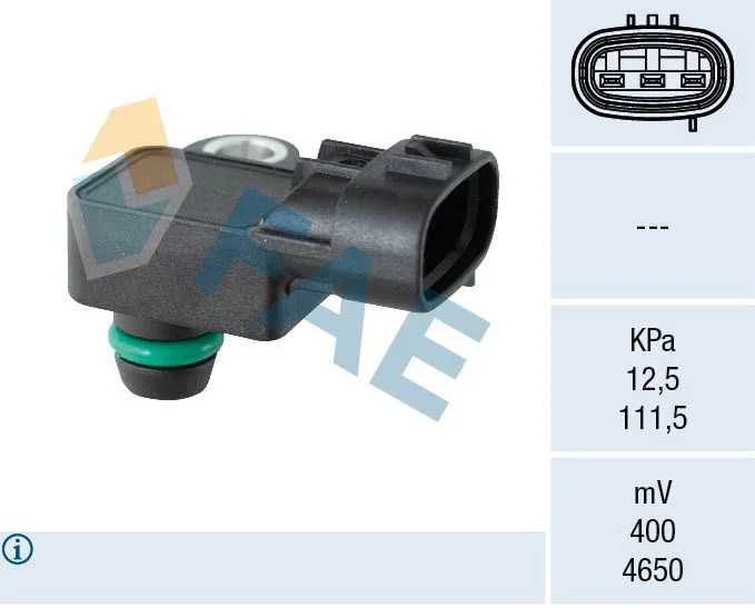 Sensor, pressão do coletor de admissão FAE 15164
