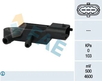 Sensor, pressão de escape FAE 16107