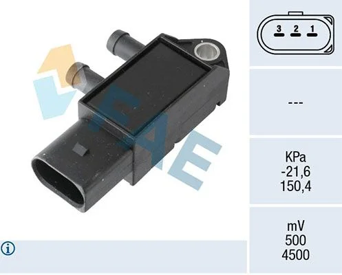 Sensor, pressão de escape FAE 16150