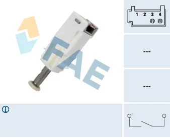Interruptor, controlo da embraiagem (controlo de cruzeiro) FAE 24791