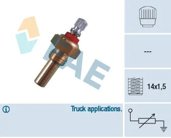 Sensor, temperatura do líquido de refrigeração FAE 30130